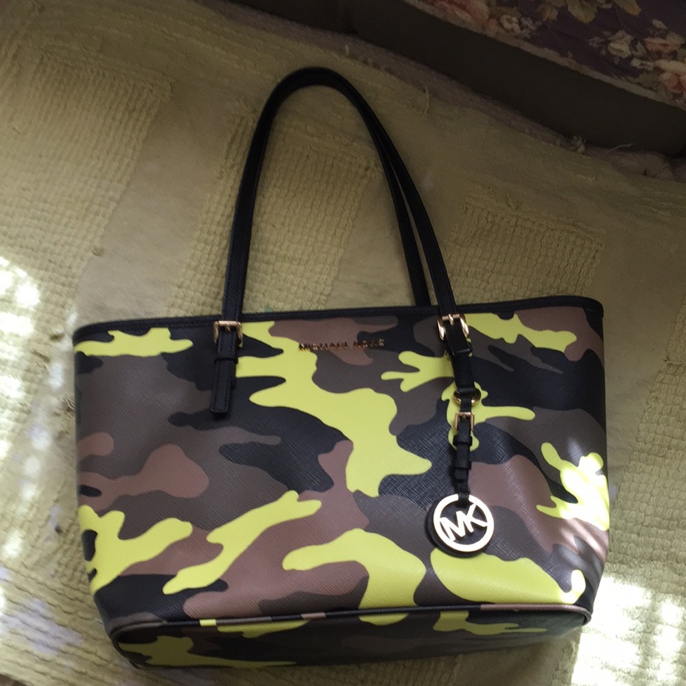 Hard to find Acid Green Camo Michael Kors